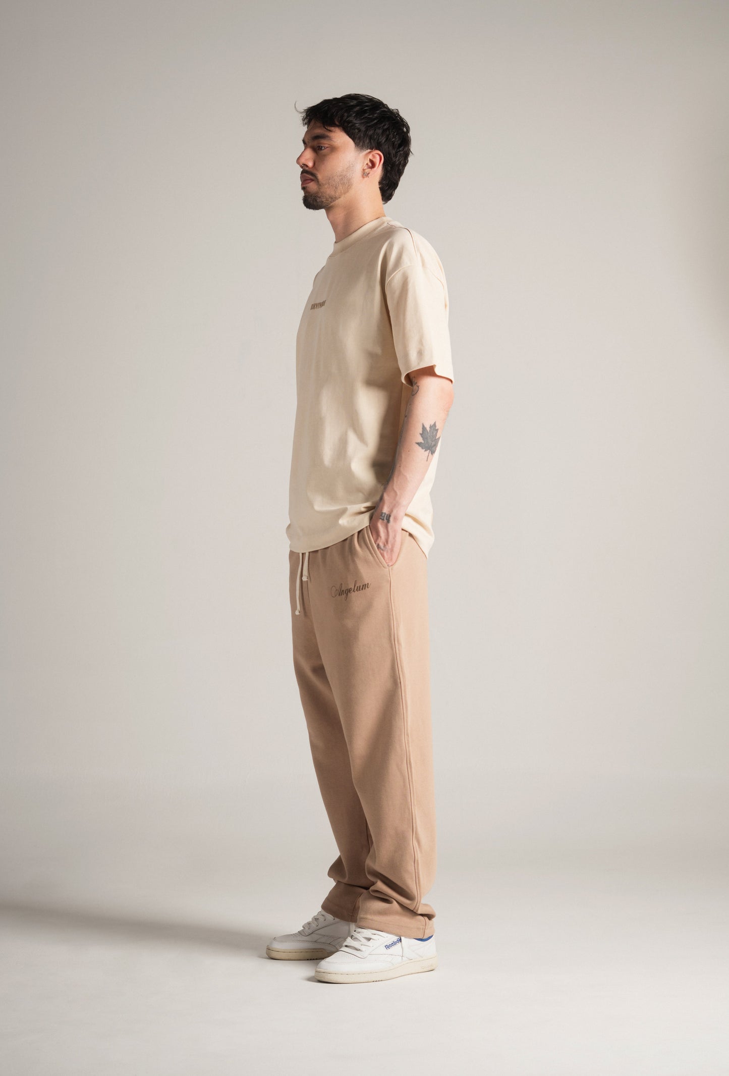 Camiseta Oversize Angelum Custos - Habano