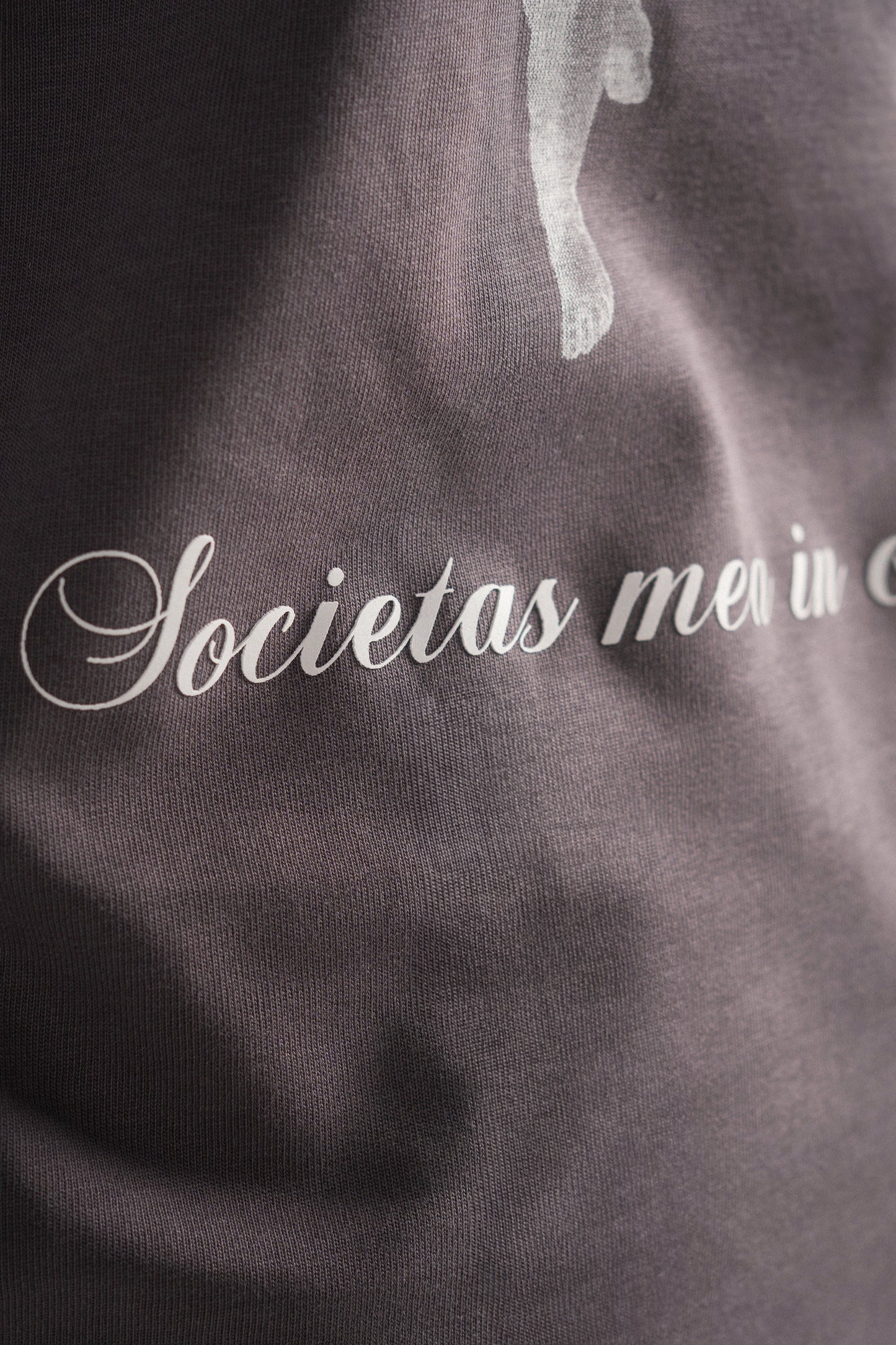 Camiseta Oversize Angelum Infans - Gris Plomo