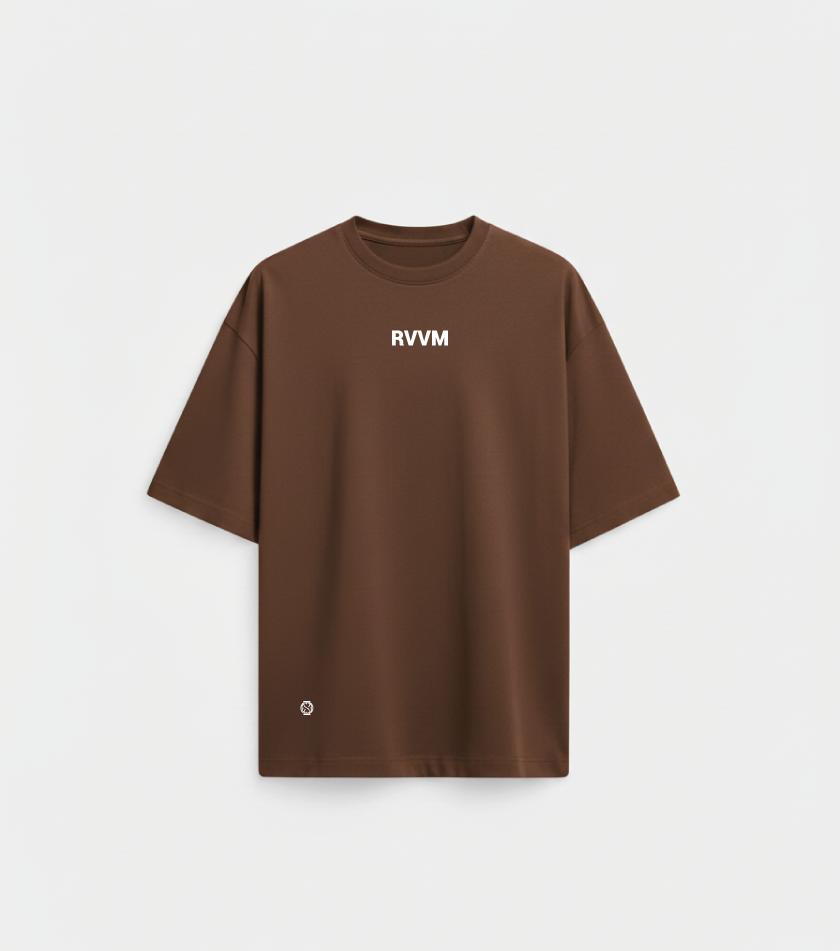 Camiseta Boxy Fit Carpe Diem - Café