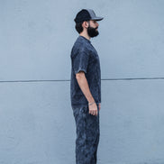 Camiseta Old Washed Logo - Negra