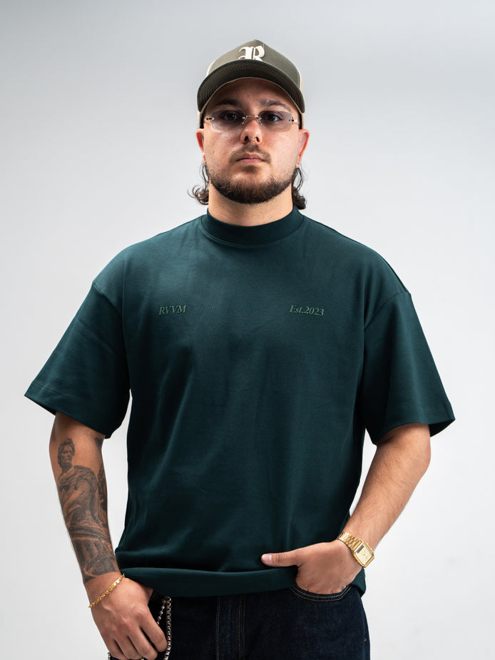 Camiseta Communitas Tempori - Verde Oscuro