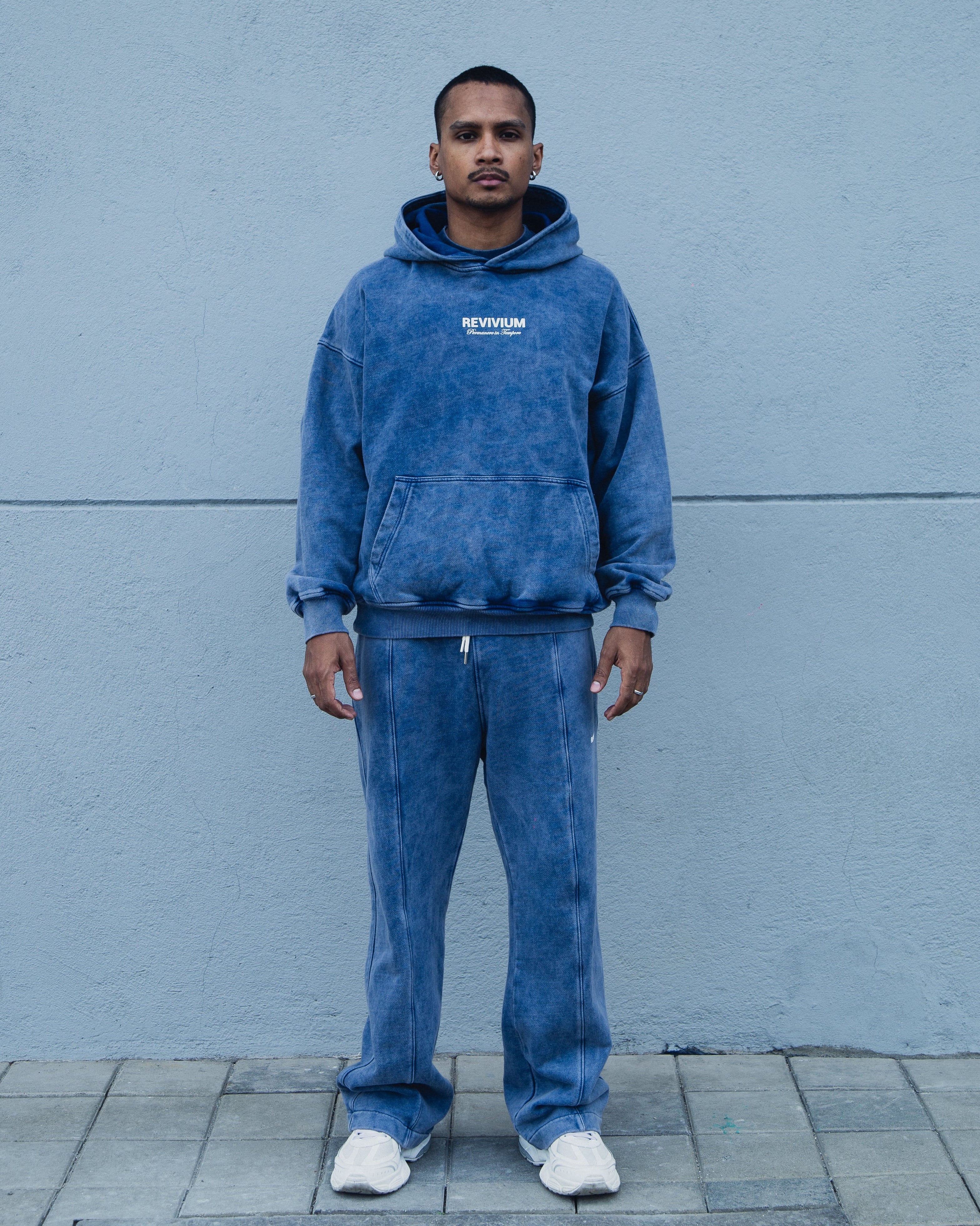 Sudadera Revivium Project - Azul Washed