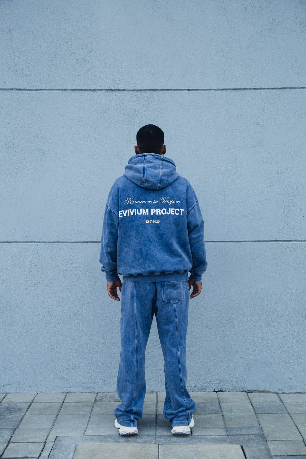 Sudadera Revivium Project - Azul Washed