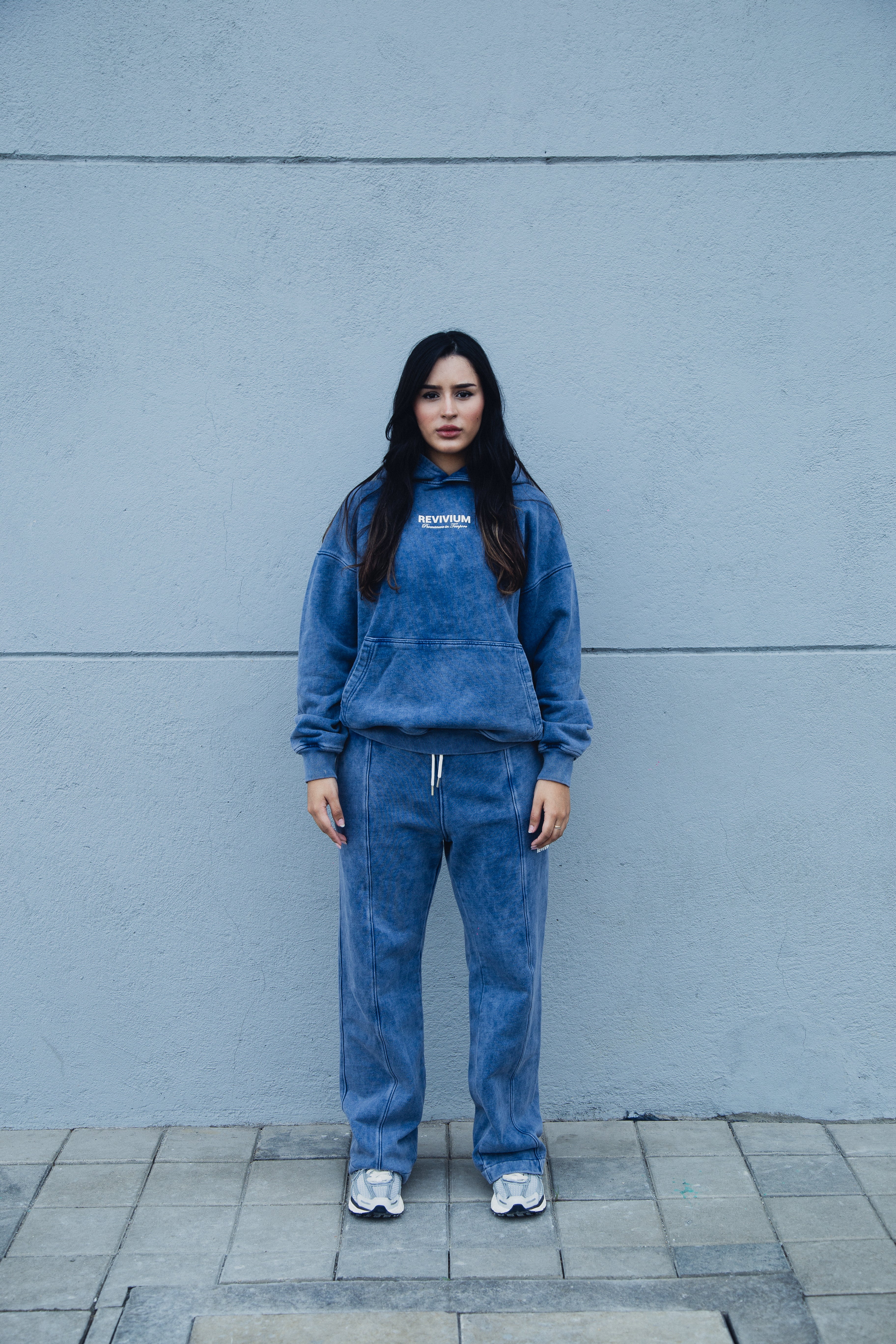Sudadera Revivium Project - Azul Washed