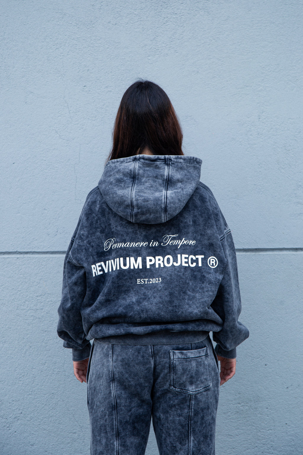 Sudadera Revivium Project - Gris Washed